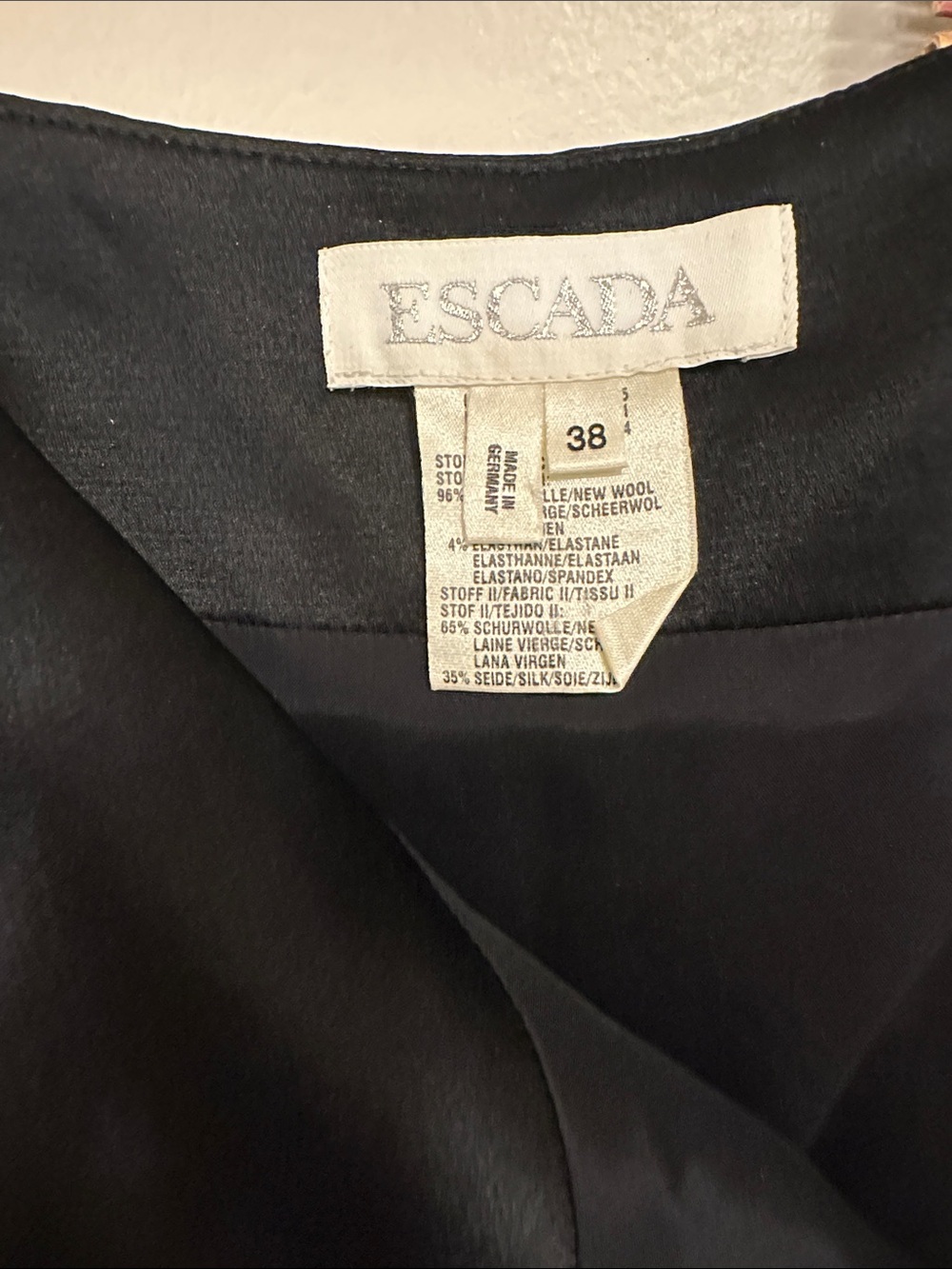 Escada Black Pencil Skirt